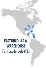 Fastbind U.S.A. warehouse in Fort Lauderdale, Florida